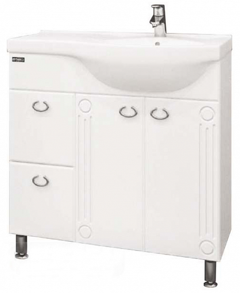 Мебельная раковина Коралл 83 левое крыло