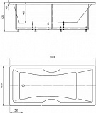 Акриловая ванна Aquatek  Феникс 180x85 FEN180-0000069