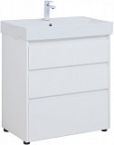 Тумба под раковину Aquanet Nova Lite 75 белый глянец (3 ящика) 00302472