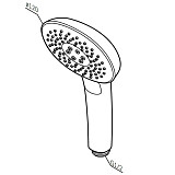 F0270A000 Spirit V2.0, ручн.душ, 120 мм, 3 ф-ции,  хром, шт