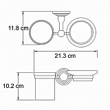 Держатель стакана и мыльницы Wasserkraft Isar K-7326