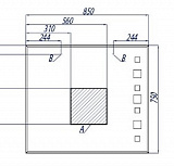 Зеркало Акватон Стамбул 85x75 1A127502ST010 с подсветкой