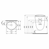 Раковина Bocchi Venezia 1083-006-0126 серая