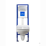 Комплект Cersanit CARINA NEW CLEAN ON унитаз + инсталляция S-SET-CARC/LPRO/S-DL/Cm-w