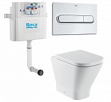 Комплект Roca Gap 893109000 унитаз + бачок (скрытый) + клавиша + сиденье