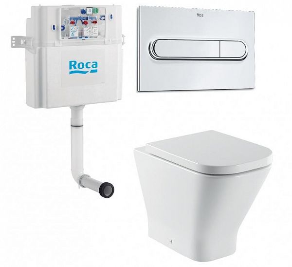 Комплект Roca Gap 893109000 унитаз + бачок (скрытый) + клавиша + сиденье