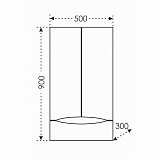 Подвесной шкаф над стиральной машиной Сатурн 50х90 Санта 700229