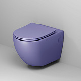 Унитаз GR-4411LIMS Color (550*365*395) ФИОЛЕТОВЫЙ МАТОВЫЙ подвесной БЕЗОБОДКОВЫЙ
