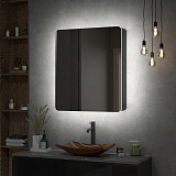 Зеркало-шкаф Континент "Eltoro black LED" 760х850