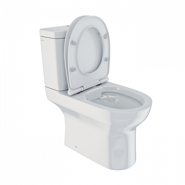 Унитаз-компакт, безободковый,  Drum, DRU2DSEi24, IDDIS