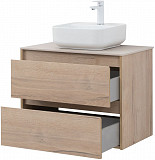 Тумба под раковину Aquanet Nova Lite 75 дуб крафт (2 ящика) 00287902