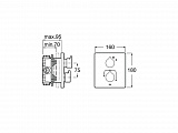 Смеситель Roca Insignia для душа скрытого монтажа 5A2C3AC00