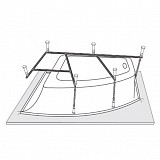 Каркас к ванне Vagnerplast  Cavallo offset 160x90