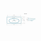 Мебельная раковина Модерн 105