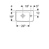 Раковина Geberit Renova Nr.1 Comprimo 276140000