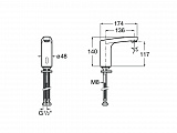 Смеситель Roca L70-E для раковины без донного клапана, 5A5B09C00