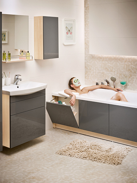 Комод для белья Cersanit Smart 35 см  B-KD-SMA/Wh