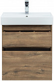 Тумба под раковину Aquanet Nova Lite 60 дуб рустикальный (2 ящика) 00249512