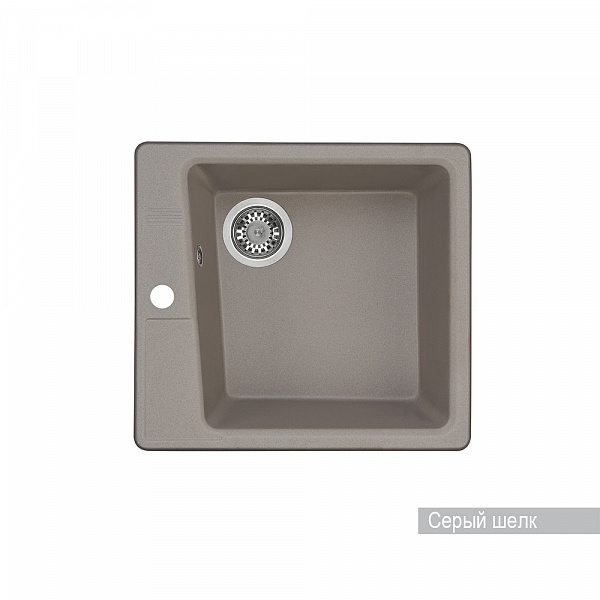 Мойка для кухни Aquaton Парма квадратная серый шелк 1A713032PM250