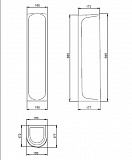 Пьедестал для раковины Santeri Вест голубой 1.3601.8.S06.00B.0