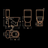 Унитаз-компакт Sanita luxe Art COMFORT ARTSLCC01040622 (WC.CC/art/2-DM/WHT.G/S1)