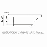 Мебельная раковина Classic 100 литьевой мрамор