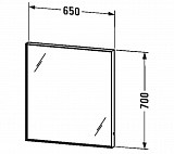Зеркало Duravit L-Cube 65 LC738000000