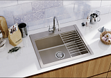 Мойка для кухни Aquaton Делия 60 прямоугольная серый шелк 1A715232LD250