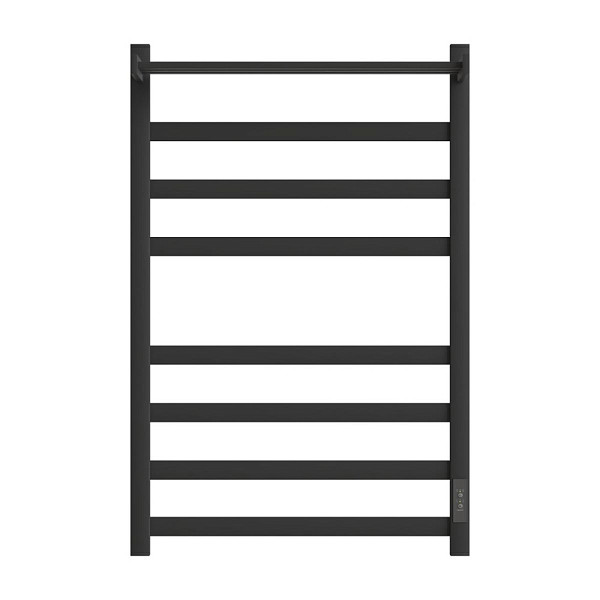 Полотенцесушитель электрический Point Меркурий PN83858PB П7 500x800 с полкой, диммер справа, черный