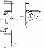 Унитаз-компакт напольный Ideal Standard Tonic II K316901