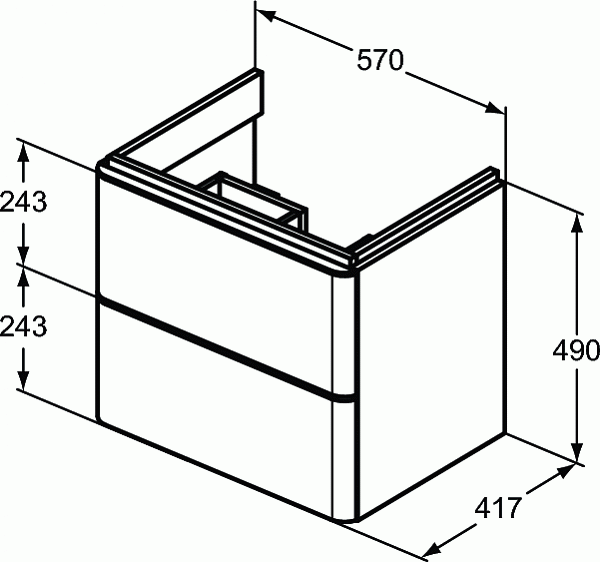 Тумба под раковину Ideal Standard Adapto T4300WG
