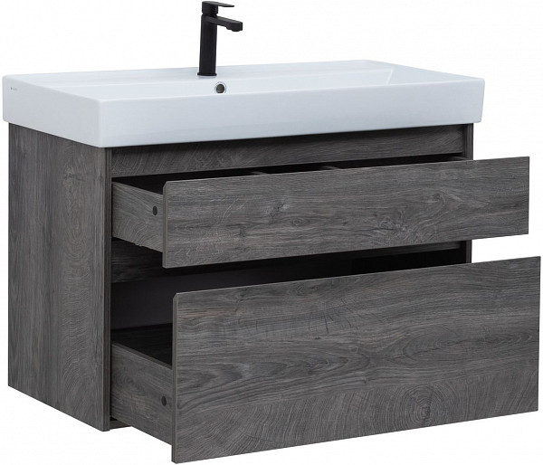 Тумба под раковину Aquanet Nova Lite 90 дуб рошелье (2 ящика) 00242267