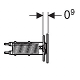 Клавиша смыва Geberit Sigma 70 115.630.SQ.1 умбра