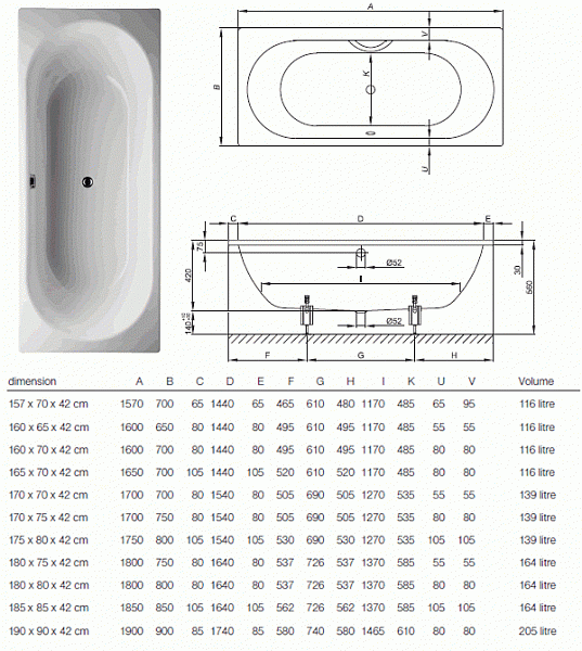 Стальная ванна Bette  Starlet 170х75 1380-000AR