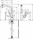 Смеситель для кухни HANSGROHE Metris 14822000