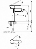 Смеситель для биде AZARIO TEVIS, хром (AZ-15496601)