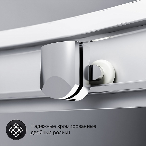 W90G-401A090WT Gem Deep душевое ограждение 90х90,стекло прозрачное,профиль мат. серебро,без поддона