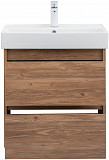 Тумба под раковину Aquanet Nova Lite 60 дуб шоколадный (2 ящика) 00287879