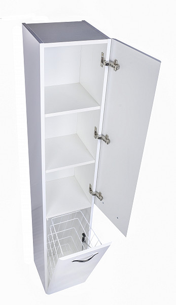 Колонна универсальная "Каре 30 L" с корзиной, Люкс белая, PLUS