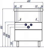 Тумба под раковину Акватон Стамбул 61 см 1A145801ST580