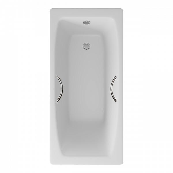 Ванна чугунная Delice Repos 1500х700 без ручек с антискользящим покрытием