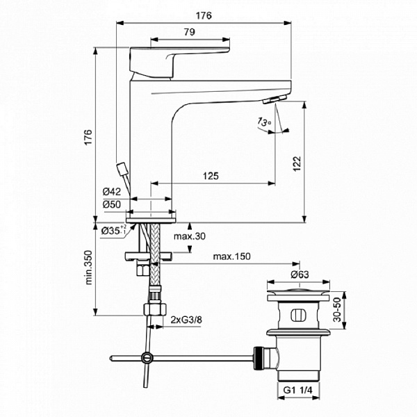 Набор Ideal Standard Ceratherm BC984AA