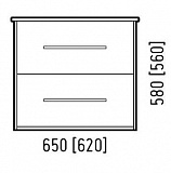 Тумба под раковину Corozo Гольф 65 сонома SD-00000312
