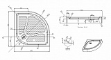 Душевой поддон Azario 900х900х150 R/L, для EDMONTON 2231 900/OTTAWA 2142 900/ONTARIO 2231 900