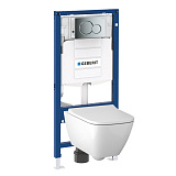 Унитаз подвесной с инсталляцией GEBERIT Smyle 500.300.21.S 
