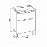Тумба под раковину напольная Grossman Адель 60 см 106007