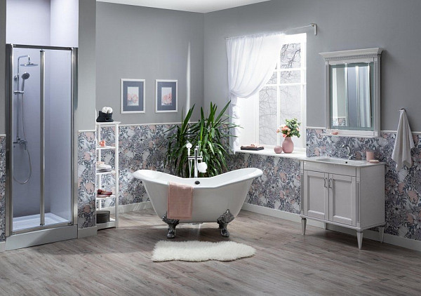 Зеркало Aquanet Селена 90 белый/серебро 00201646