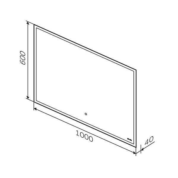 M71AMOX1001SA SPIRIT V2.0, Зеркало с LED-подсветкой и системой антизапотевания, ИК-сенсор, 100 см