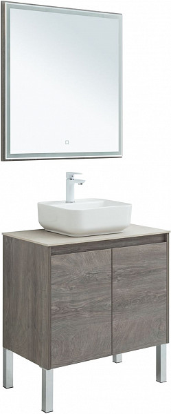 Мебель для ванной Aquanet Nova Lite 75 дуб рошелье (2 дверцы) 00302536