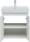 Тумба под раковину Aquanet Nova Lite 60 белый глянец (2 дверцы) 00298847